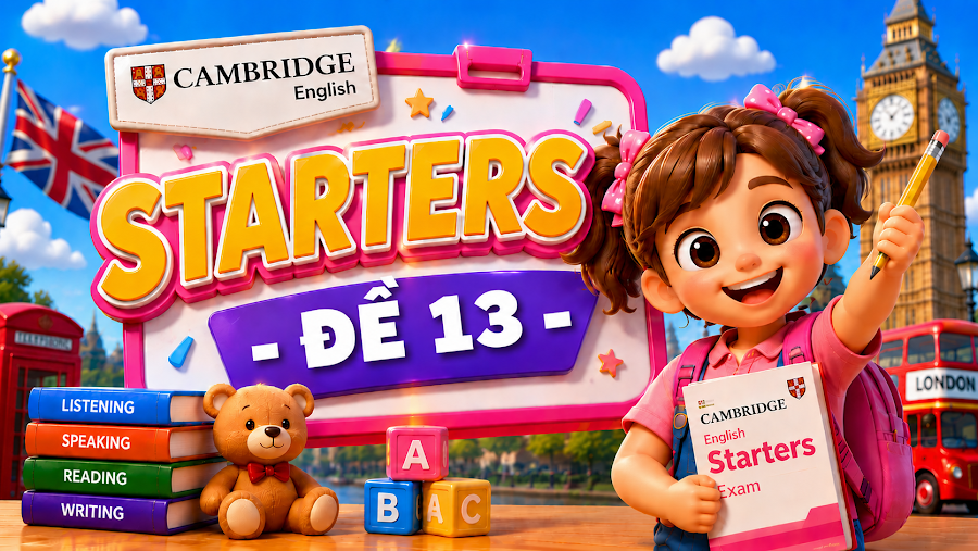 Đề thi STARTERS- ĐỀ 13