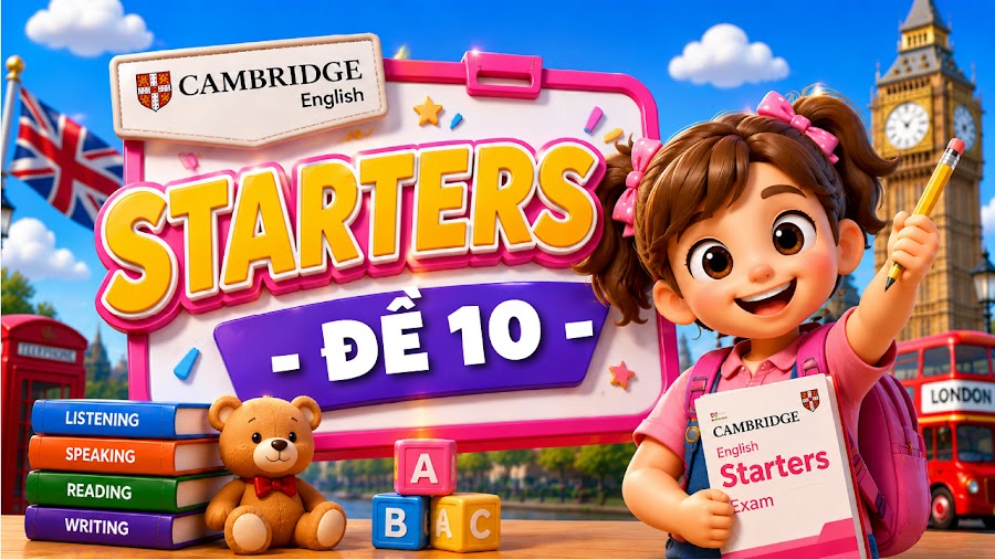 Đề thi STARTERS - ĐỀ 10