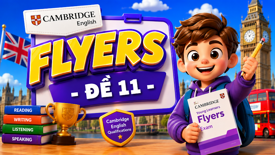 Đề thi FLYERS - ĐỀ 11