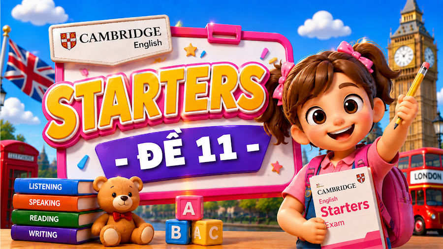Đề thi STARTERS - ĐỀ 11