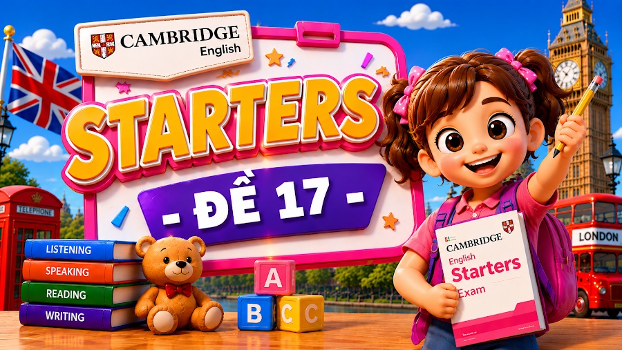 Đề thi STARTERS - ĐỀ 17